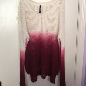Ombre knit sweater